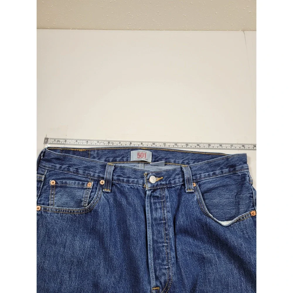 Vintage Levi's 501 Jeans Mens 36x36 Blue Excellent Straight Leg Button Fly Denim
